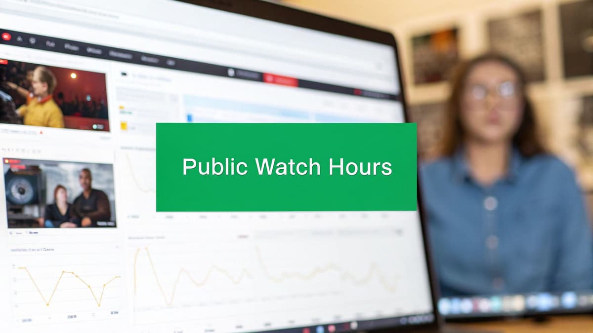 What Are Public Watch Hours on YouTube and How Do They Work What Are Public Watch Hours on YouTube and How Do They Work