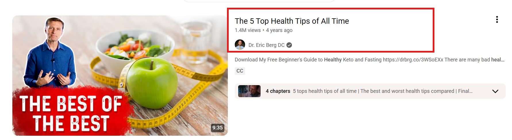 YouTube titles using numbers